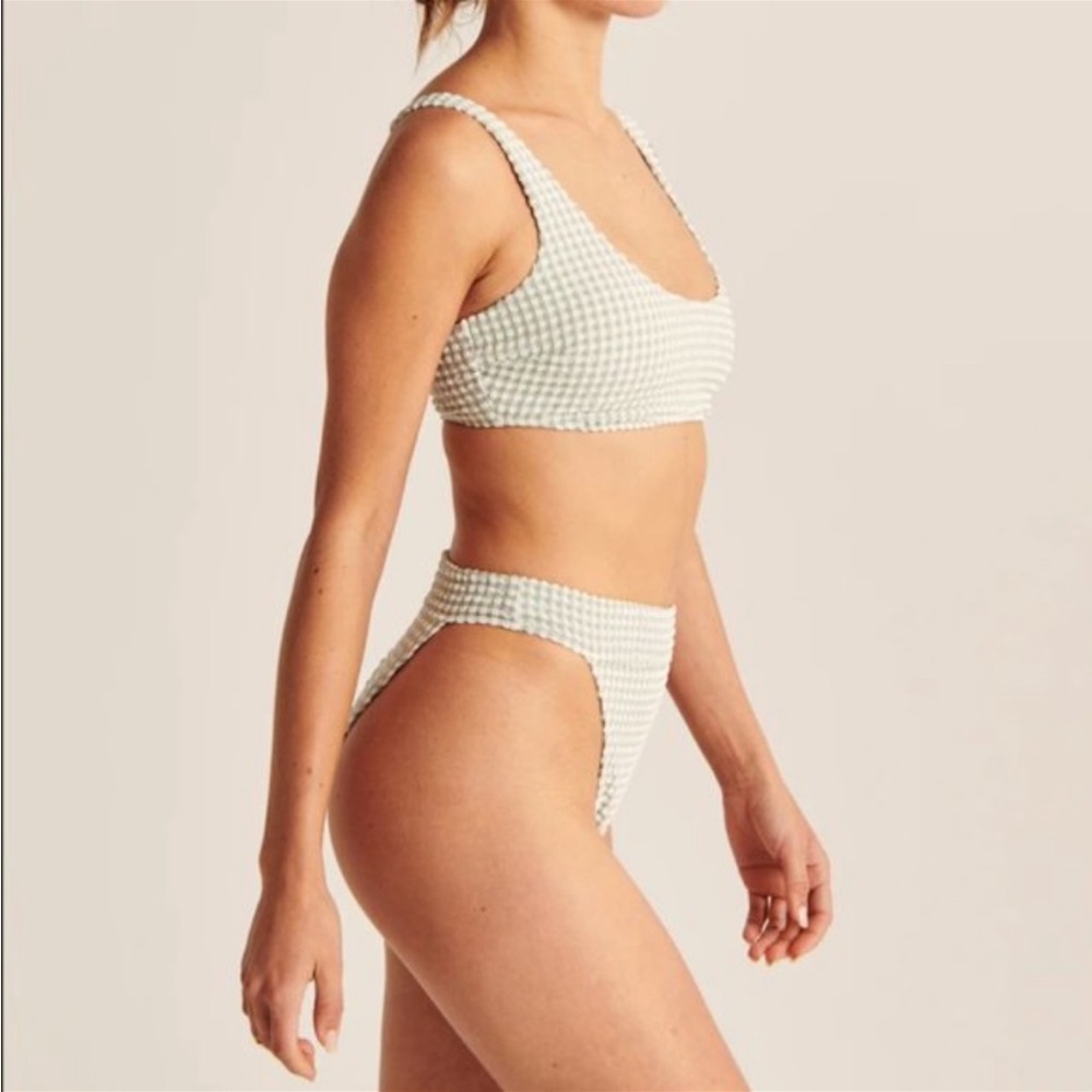 Abercrombie & Fitch 90’s Seersucker High-Waisted Bikini